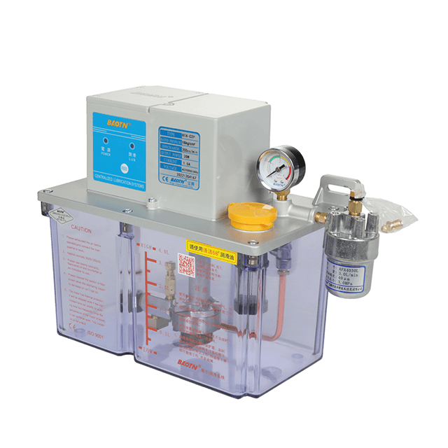 PLC控制油润滑泵Baotn BTA-C2类型间歇性电动齿轮泵2L树脂油箱