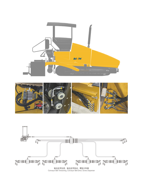 摊铺机润滑系统