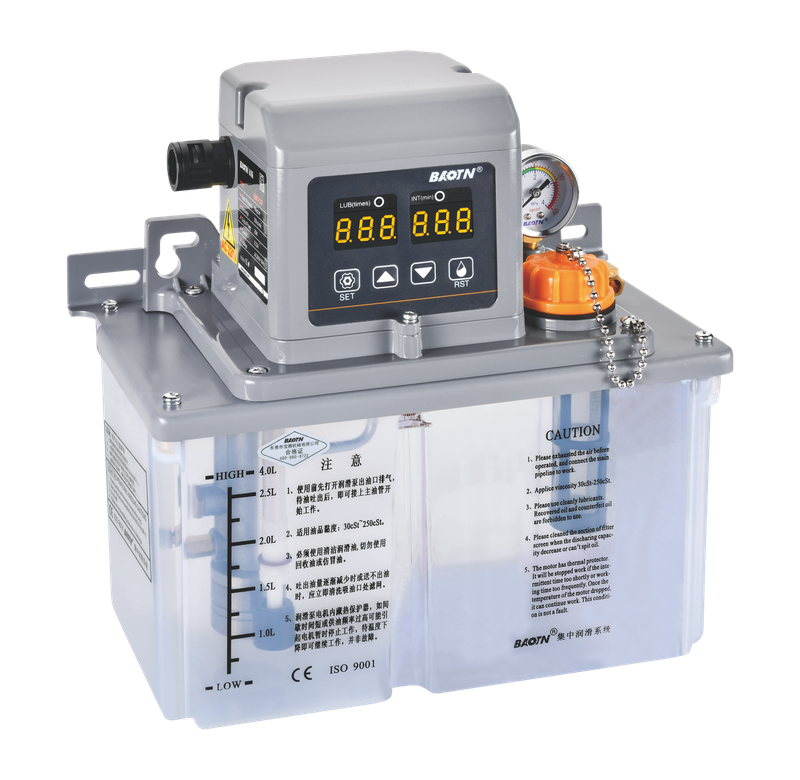 BTD-A2P4油润滑泵，用于CNC车床的数字显示