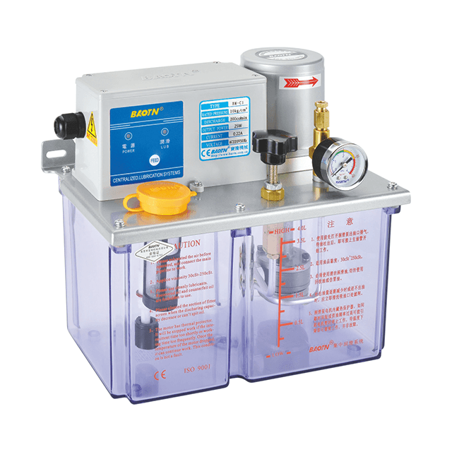 电气中央润滑Baotn中国型齿轮泵连续电PLC控制薄油润滑泵
